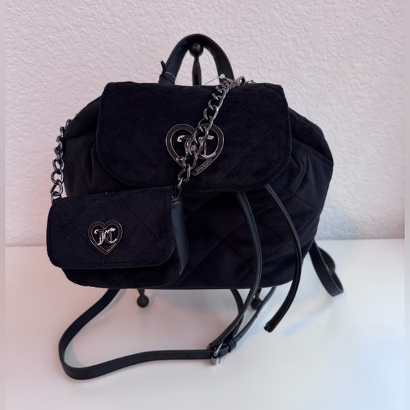 Juicy Couture 2-in-1 Mini Backpack - Licorice
Black with Heart Detail main image 7